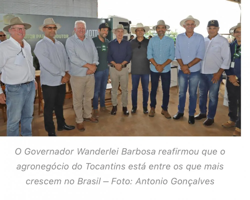  Governo do Tocantins reafirma importância do agronegócio para o desenvolvimento estadual