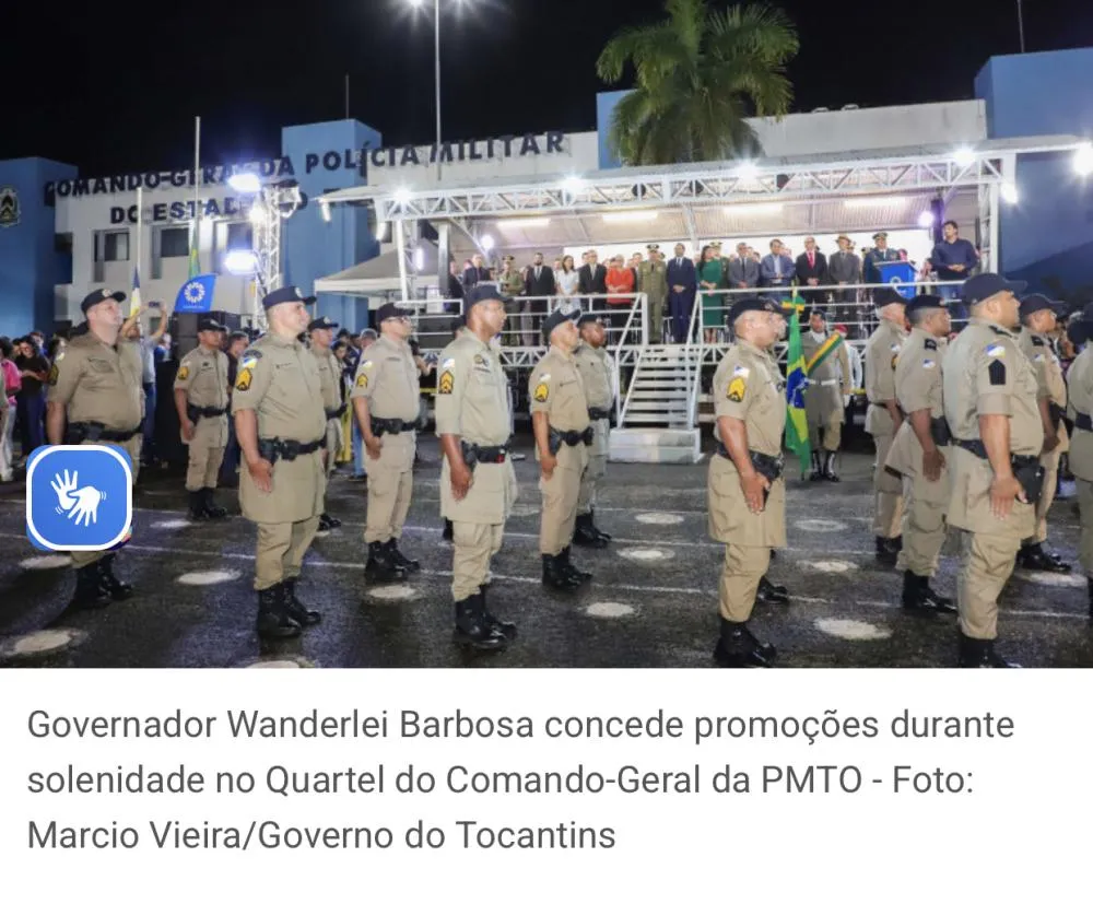 GOVERNO DO TOCANTINS PROMOVE MAIS DE 1.200 POLICIAIS MILITARES