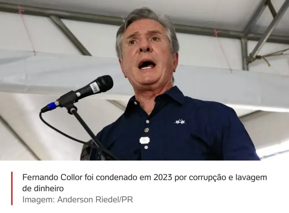 EX-PRESIDENTE FERNANDO COLLOR É PRESO PARA CUMPRIR PENA
