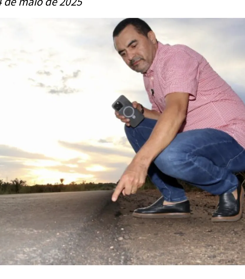 O governador do Tocantins, Wanderlei Barbosa, realizou uma vistoria nesta quarta-feira (14) no trecho em obras da rodovia TO-201