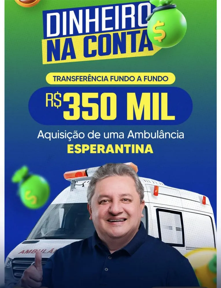 Deputado Jair Farias Destina Emenda Parlamentar para Esperantina