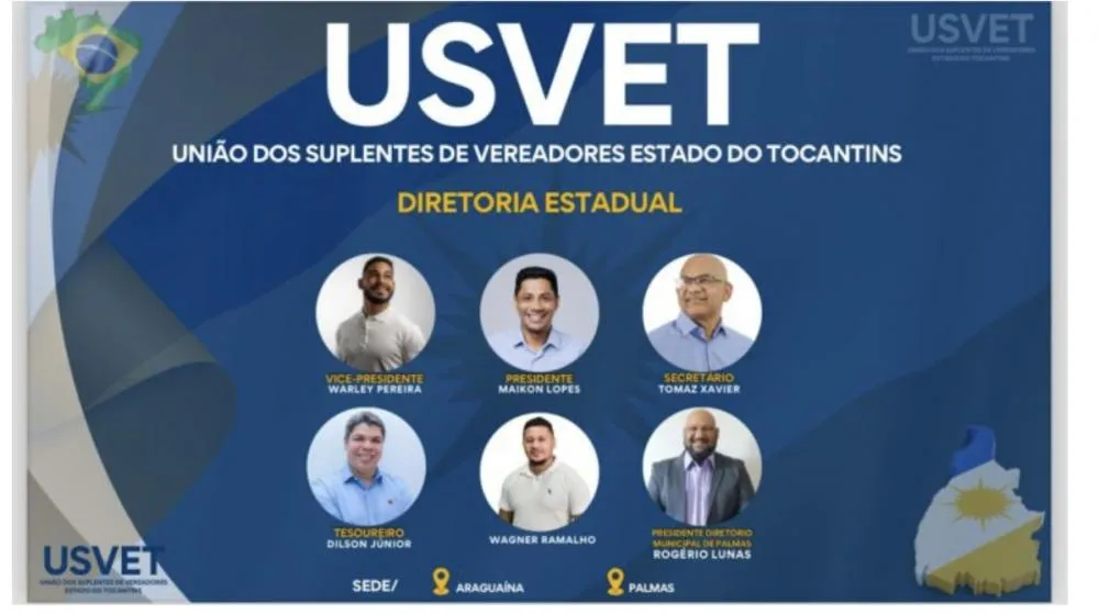 Suplentes de vereadores do Tocantins criam entidade para fortalecer representatividade política